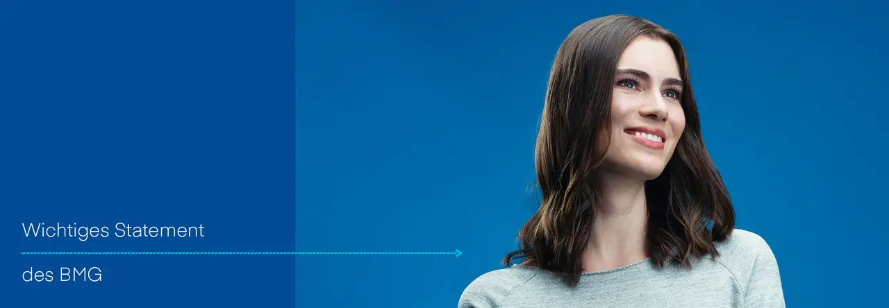 Headerbild wichtiges Statement des BMG.
