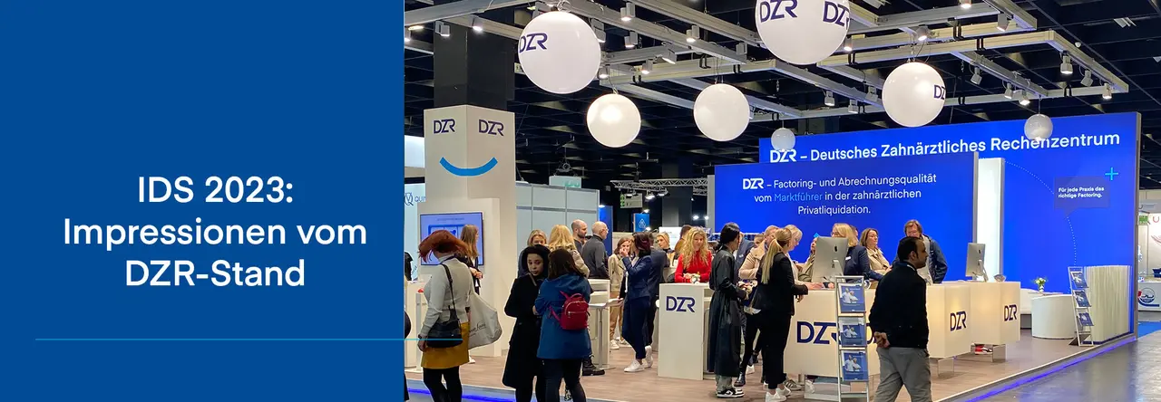 Impressionen des DZR Messestands auf der IDS 2023.